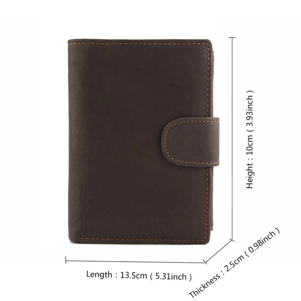 2022 New Leather Men Wallets Genuine Cow Leather 14 Card Holders Short Men Purse High Quality Male Wallet Can be Used Forever