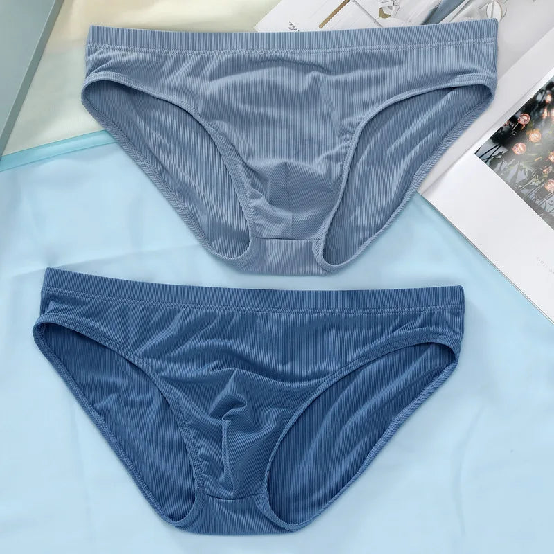 Summer Mens Briefs Sexy Underwear Panties  Breathable Solid Underpants Male Lingerie  Ropa Interior Hombre Cueca