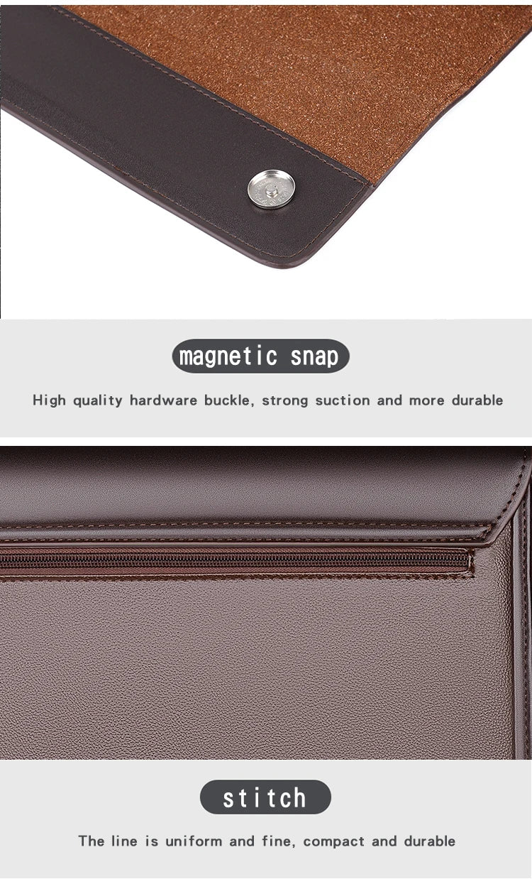 Male Handbags Pu Leather Men's Tote Briefcase Business Shoulder Bag for Men 2025 Brand Laptop Bags Man Organizer for Documents