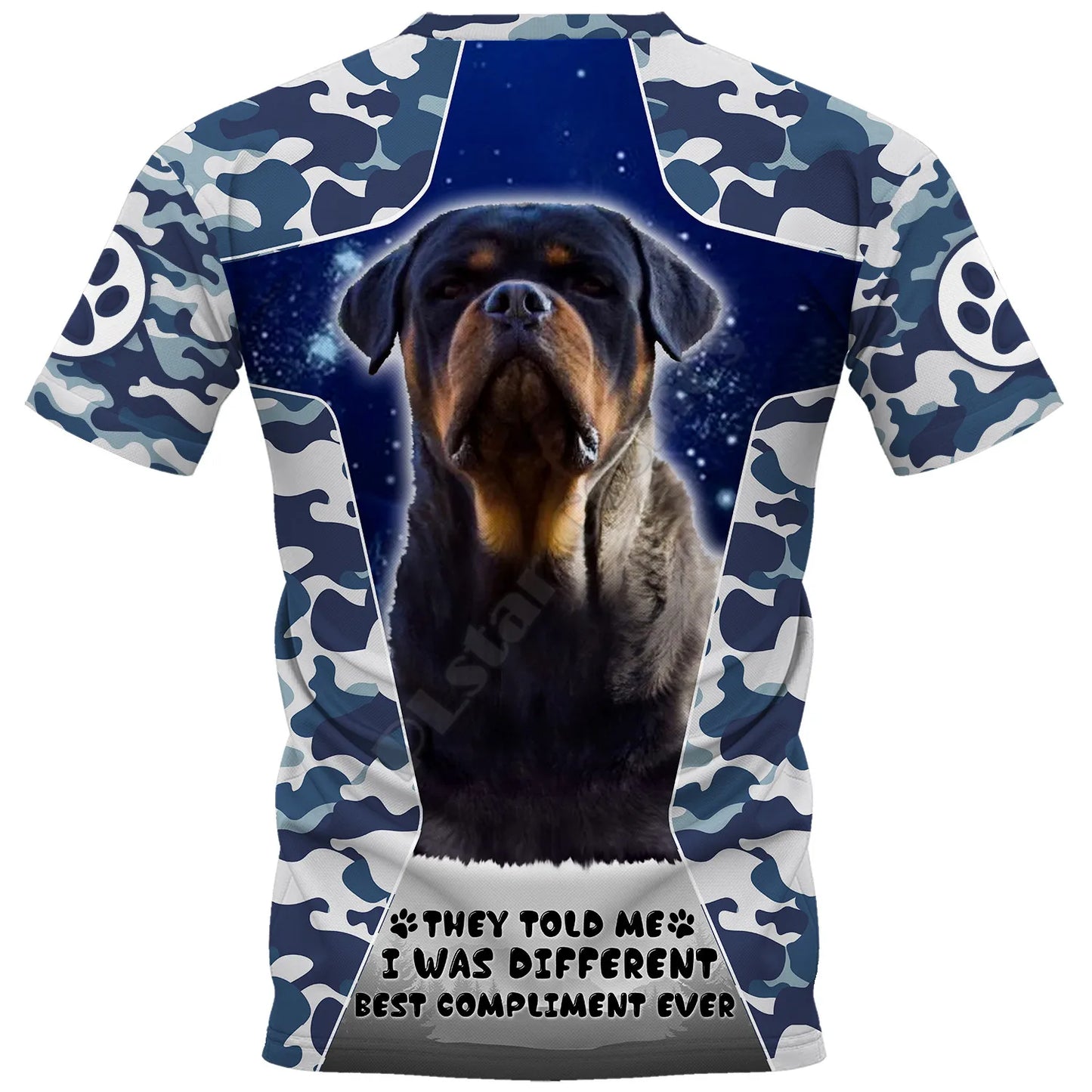 Rottweiler 3D Printed t shirts women for men Summer Casual Tees Short Sleeve T-shirts Short Sleeve Drop Shipping 05