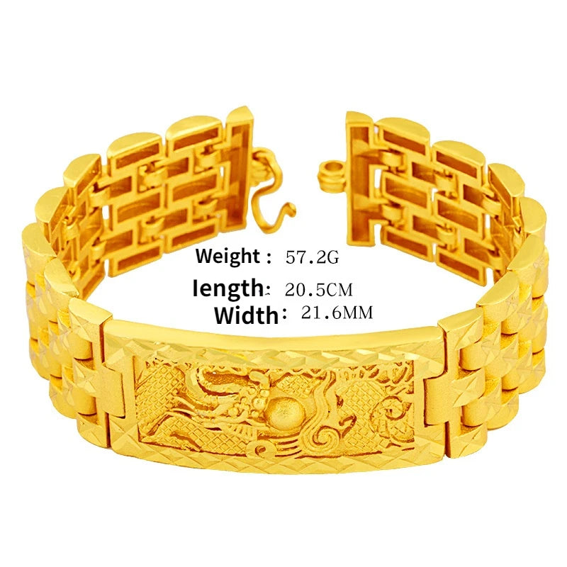 Atmospheric High Quality Gold Color Thick Gold Fashion Men's Domineering Faucet Anniversary Birthday Wedding Gift