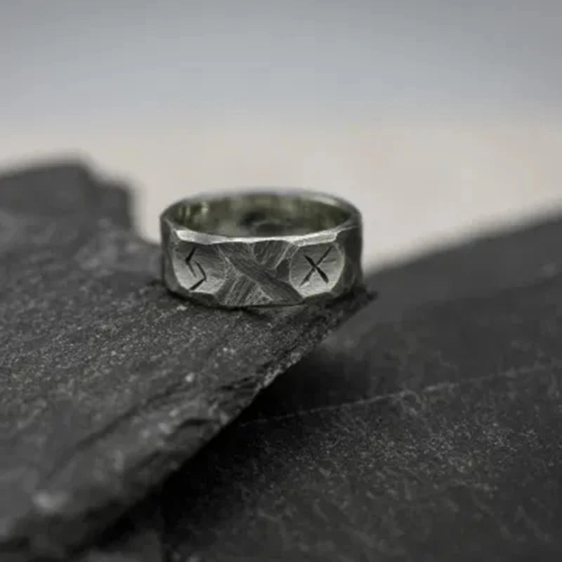 Freeshipping Stainless Steel Odin Norse Anel Amulet Rune Couple Dating Viking Rings For Men Women Words Jewelry Boyfriend Gift