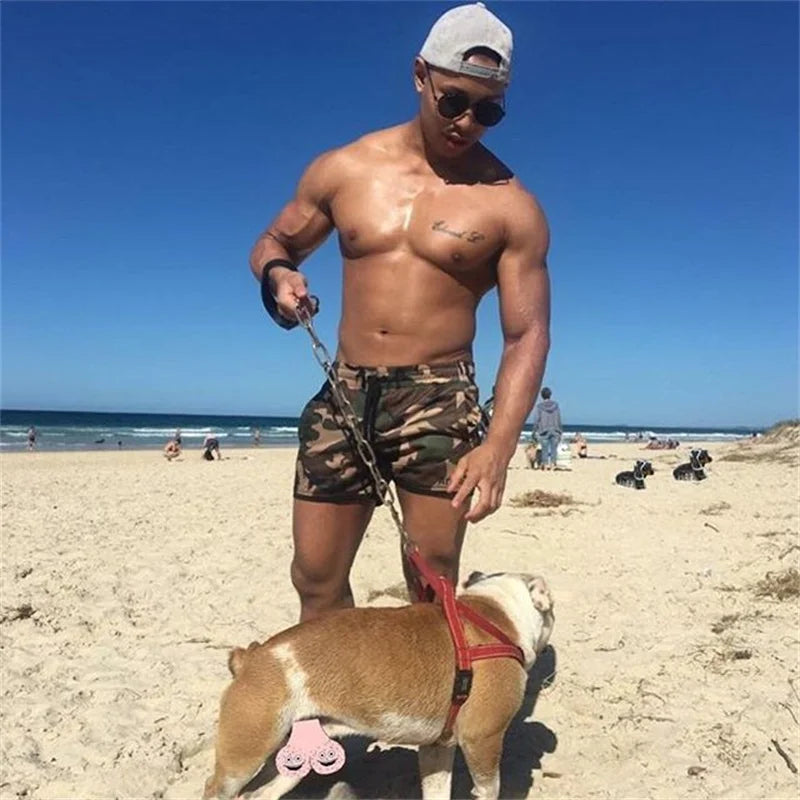 Men Shorts Fitness beach Sports Shorts Men Summer Gyms Workout Male Breathable Mesh Quick Dry Sportswear Jogger Short Pants men