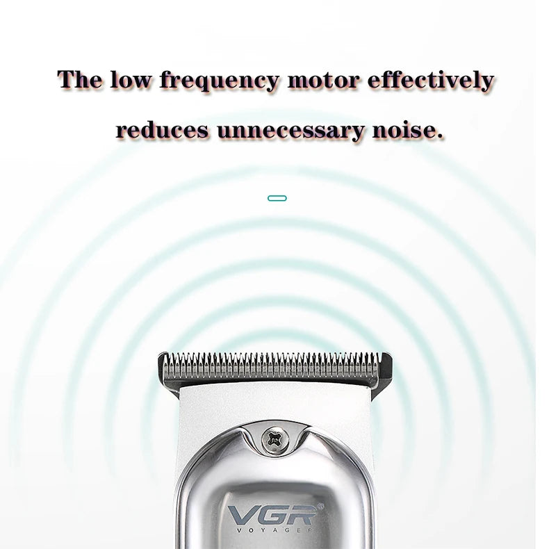 VGR Professional Barber Hair Clippers for Men Hair Cutting Machine Electric Metal Cordless 0mm Hair Trimmer Barber Hair Clipper