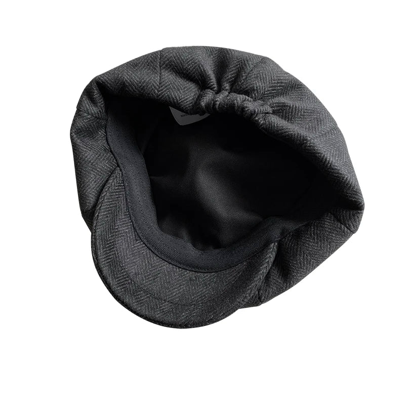 Men's cap 2021 New Men's Newsboy Hats Vintage Herringbone Octagon Cap Women Berets Gatsby Flat Hat BLM73