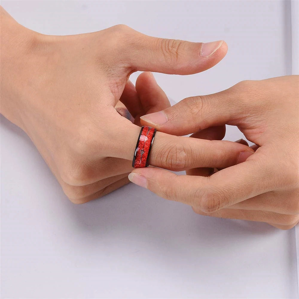 Fashion Viking Tree Of Life Stainless Steel Abalone Shell Rings For Men Odin Norse Viking Rune Rings Retro Amulet Jewelry Gift