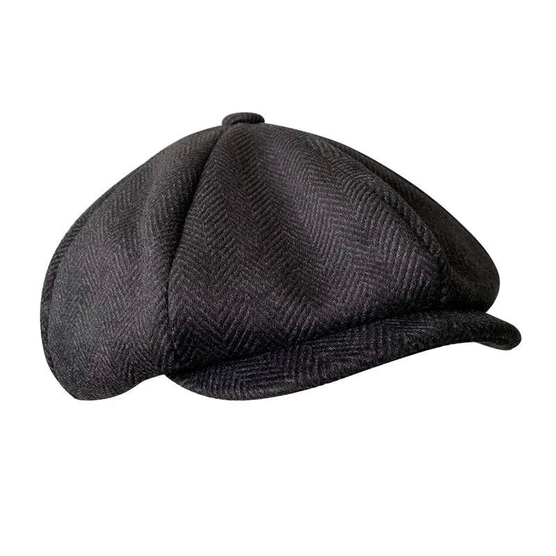 Men's cap 2021 New Men's Newsboy Hats Vintage Herringbone Octagon Cap Women Berets Gatsby Flat Hat BLM73