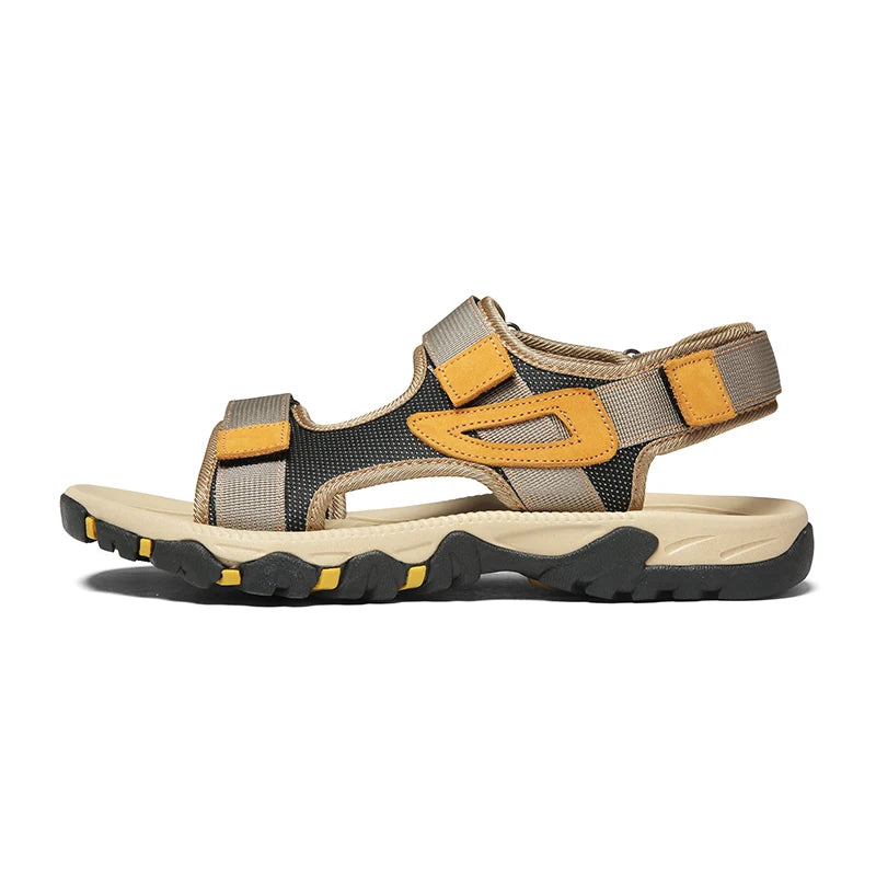 Hot Sale Summer Sandals Mens Big Size 38-47 Outdoor Beach Casual Shoes Fashion Dropshipping Khaki Blue