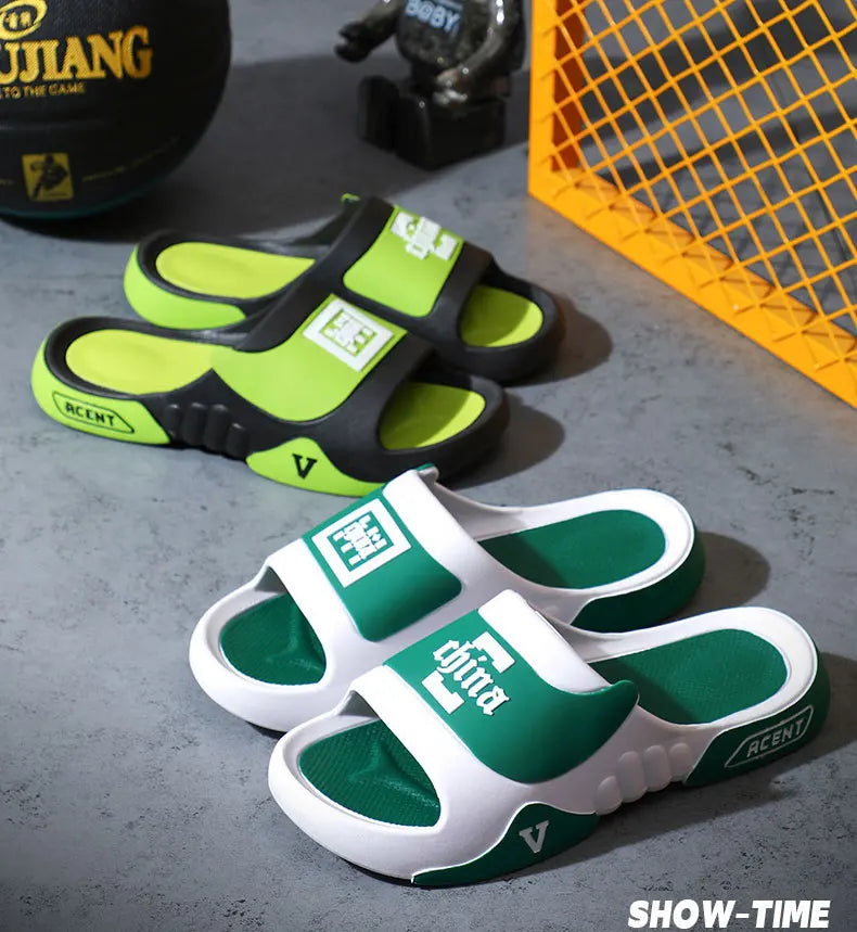 2025 NEW FS Wholesale Summer Soft Massage Bottom Outdoor Comfortable Flats PVC Mules Sport Shoes Men's Slides Slippers Sandals