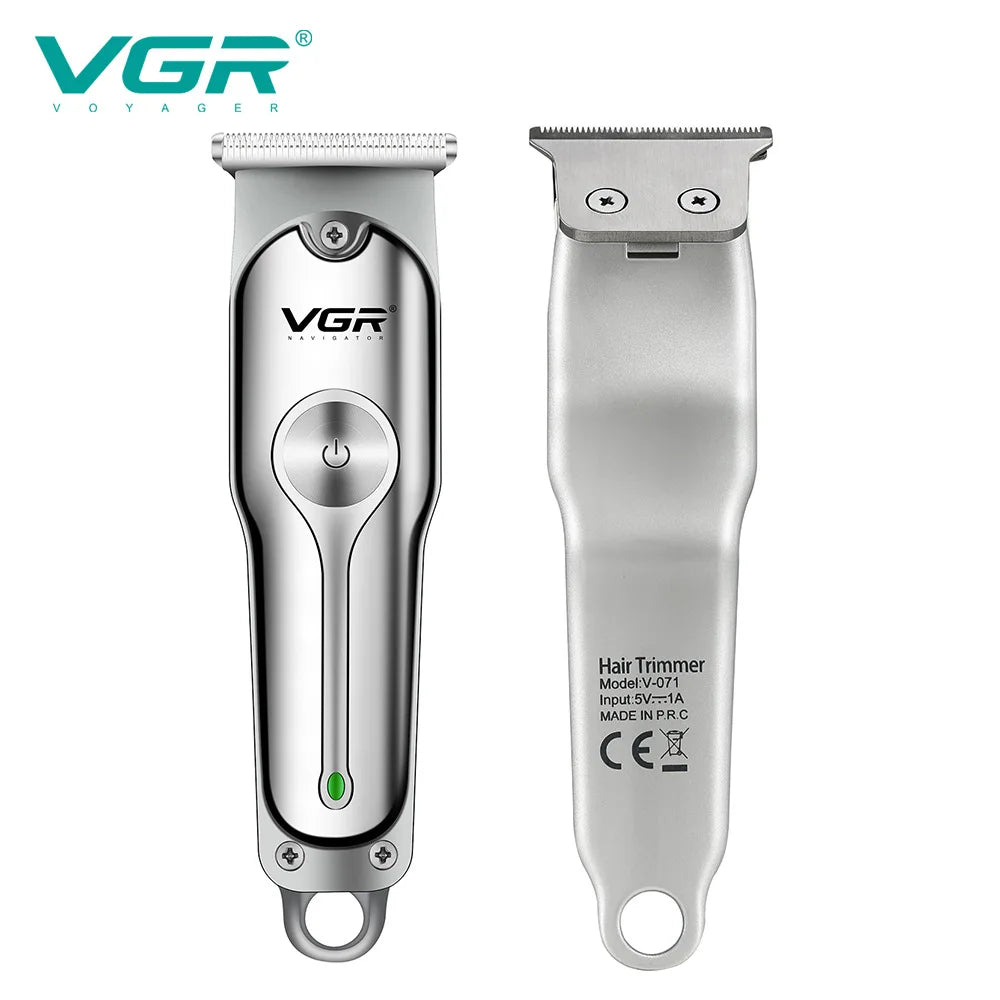 VGR Professional Barber Hair Clippers for Men Hair Cutting Machine Electric Metal Cordless 0mm Hair Trimmer Barber Hair Clipper