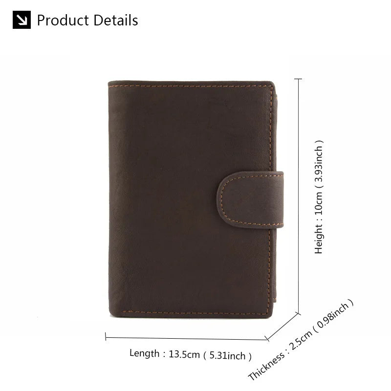 2022 New Leather Men Wallets Genuine Cow Leather 14 Card Holders Short Men Purse High Quality Male Wallet Can be Used Forever