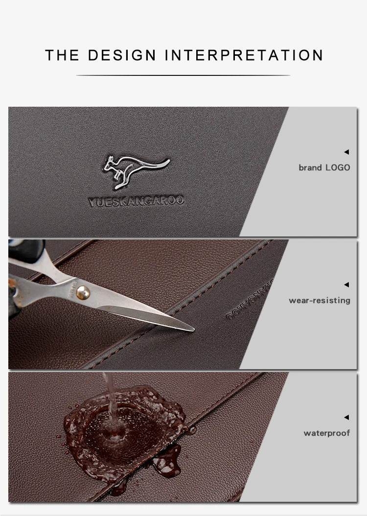 Male Handbags Pu Leather Men's Tote Briefcase Business Shoulder Bag for Men 2025 Brand Laptop Bags Man Organizer for Documents