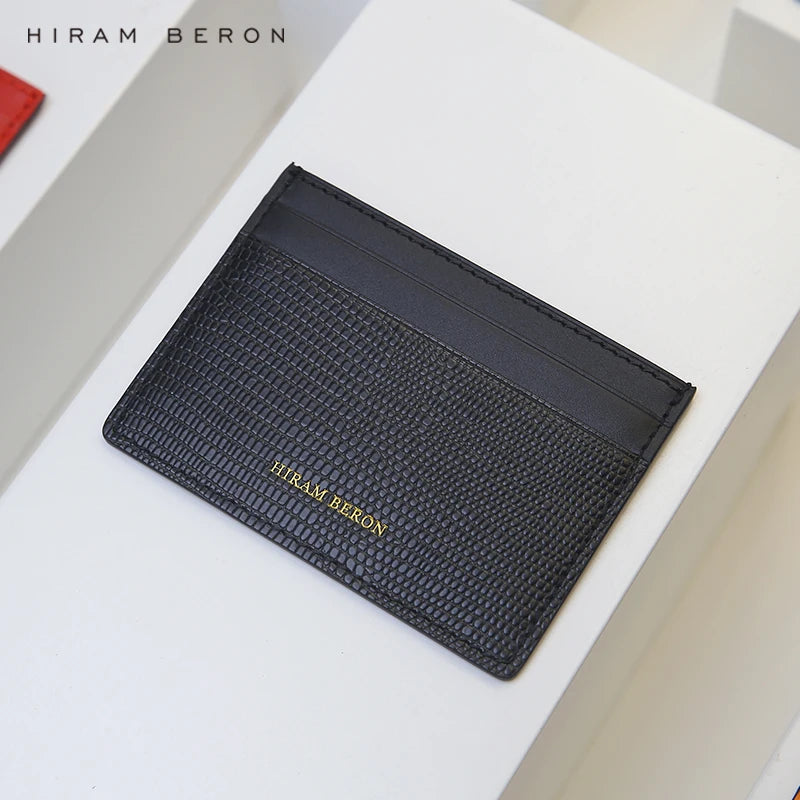 FREE Monogram Premium Luxury Card Wallet Genuine Leather Case Card Holder For Men Dropship