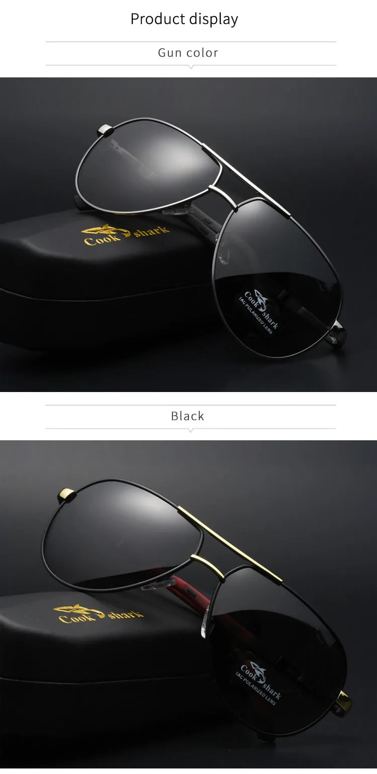 Cookshark sunglasses men's sunglasses tide polarized driving driver blue glasses