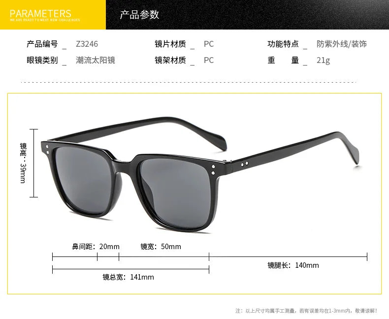2021 Sunglasses Men's Driving Shades Male Sun Glasses For Men Retro Cheap Luxury Women Brand Designer UV400 point style