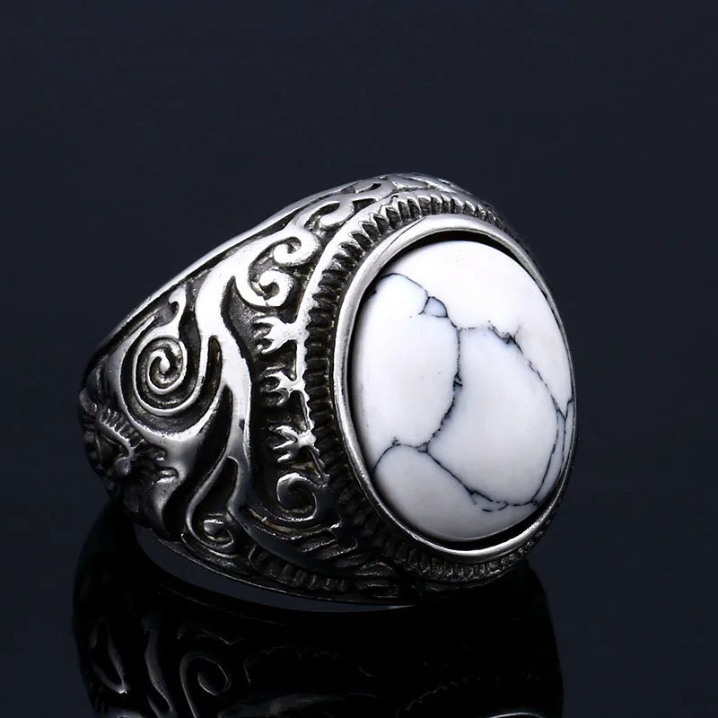 BEIER Vintage Man Boy Oval Tiger Eye Brown Stones Ring in Stainless Steel Jewelry Mens Accessories Anel Aneis BR8-699