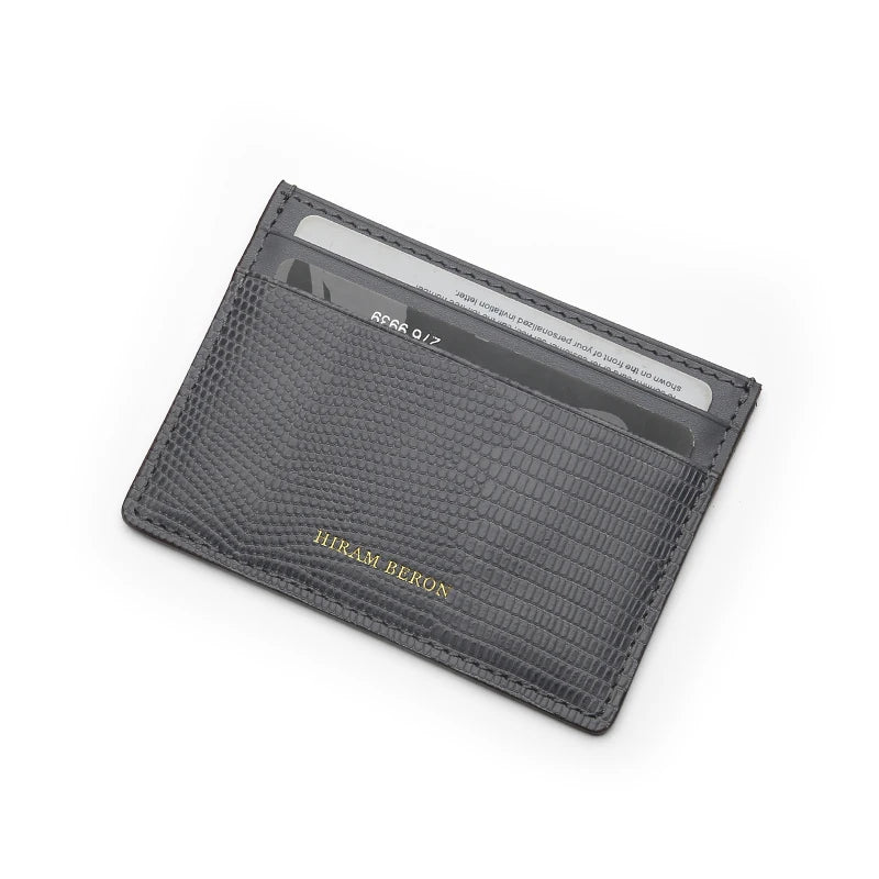 FREE Monogram Premium Luxury Card Wallet Genuine Leather Case Card Holder For Men Dropship