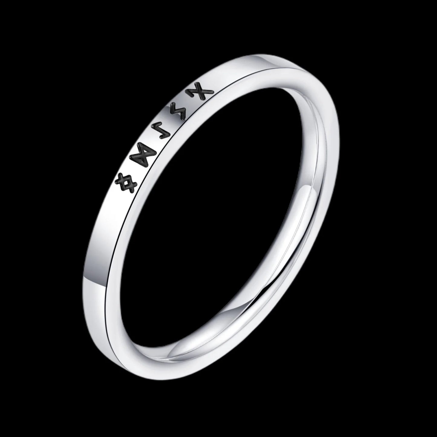 Freeshipping Stainless Steel Odin Norse Anel Amulet Rune Couple Dating Viking Rings For Men Women Words Jewelry Boyfriend Gift