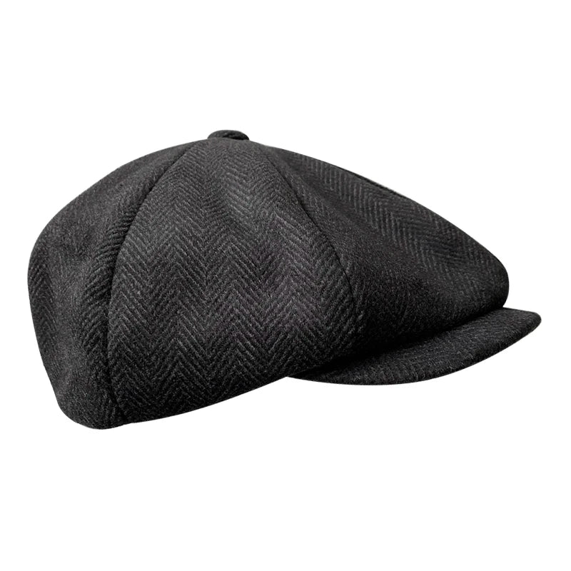 Men's cap 2021 New Men's Newsboy Hats Vintage Herringbone Octagon Cap Women Berets Gatsby Flat Hat BLM73