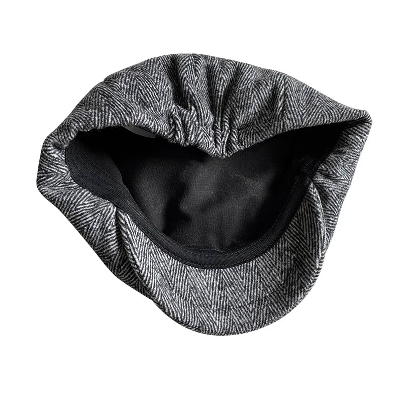 Men's cap 2021 New Men's Newsboy Hats Vintage Herringbone Octagon Cap Women Berets Gatsby Flat Hat BLM73