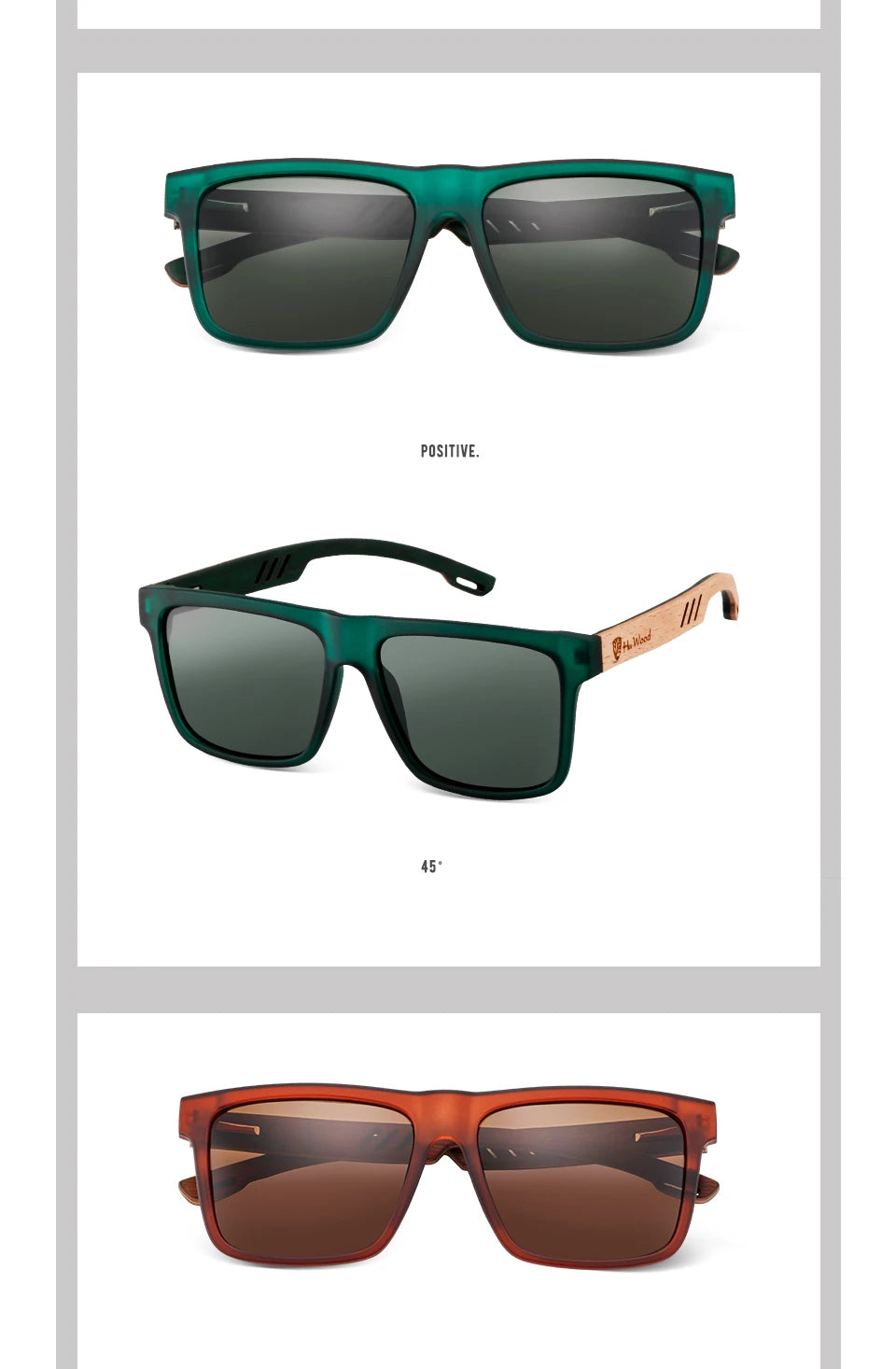 HU WOOD New High Quality Square Sunglasses For Men Polarized UV400 Fashion Sunglass Mirror Sport sun glasses Driving oculos