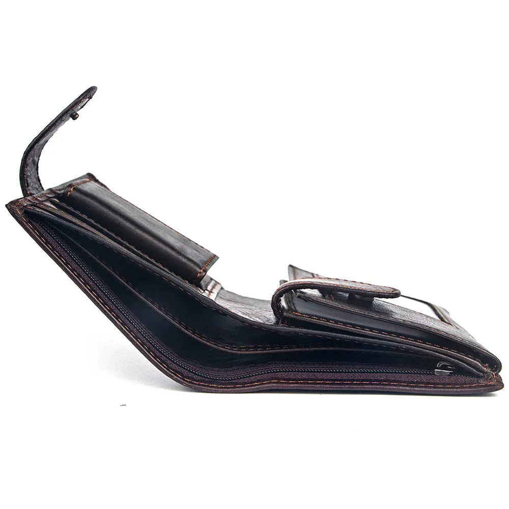 2022 New Leather Men Wallets Genuine Cow Leather 14 Card Holders Short Men Purse High Quality Male Wallet Can be Used Forever