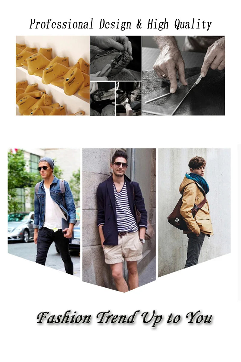 New 2025 Summer Shoes Men Sandals Genuine Leather Flat Non-slip Holiday Fashion Male Footwear Black Yellow D326