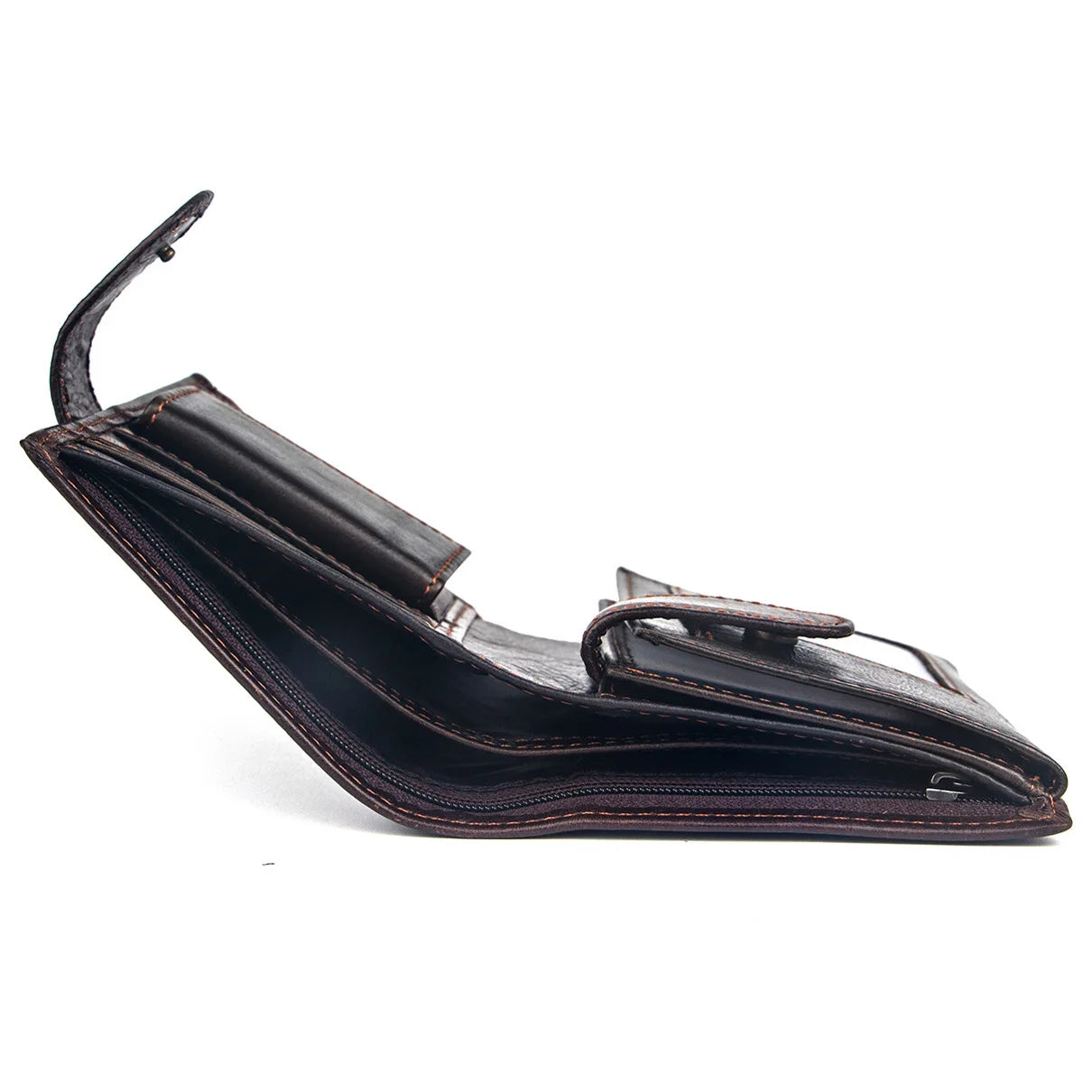 2022 New Leather Men Wallets Genuine Cow Leather 14 Card Holders Short Men Purse High Quality Male Wallet Can be Used Forever