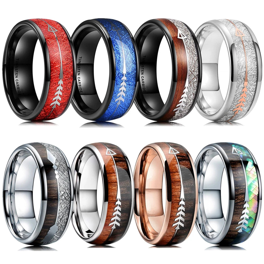 Fashion Viking Tree Of Life Stainless Steel Abalone Shell Rings For Men Odin Norse Viking Rune Rings Retro Amulet Jewelry Gift