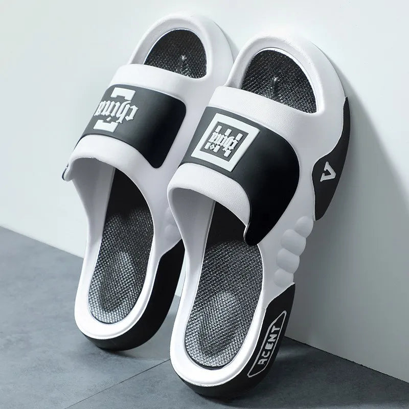 2025 NEW FS Wholesale Summer Soft Massage Bottom Outdoor Comfortable Flats PVC Mules Sport Shoes Men's Slides Slippers Sandals