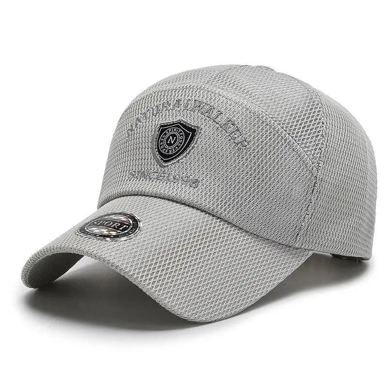 Baseball Cap For Men 2021 Quick Drying Mesh Sun Protection Summer Outdoor Casual Breathable Embroidery Hat Trucker Gorro Hombre