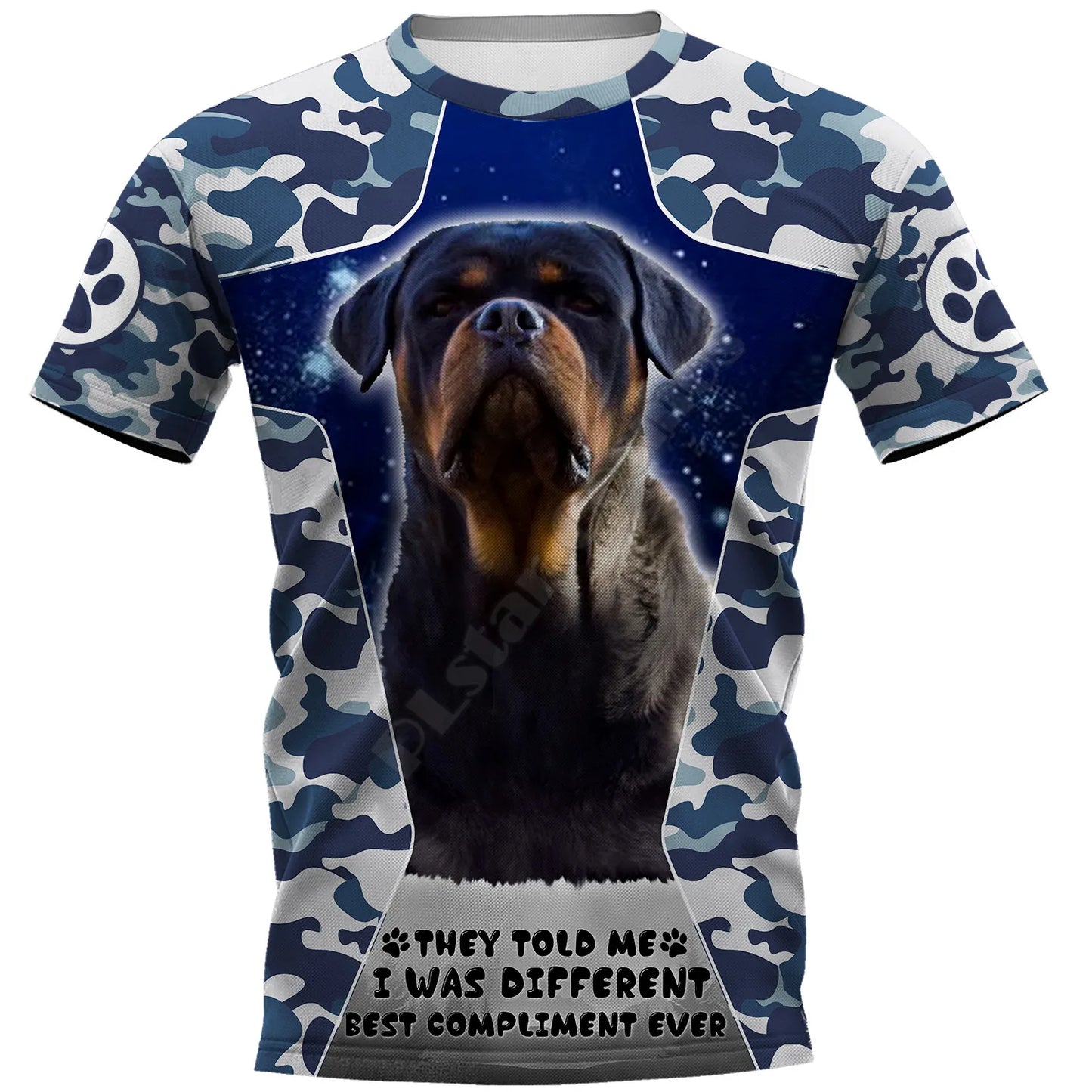 Rottweiler 3D Printed t shirts women for men Summer Casual Tees Short Sleeve T-shirts Short Sleeve Drop Shipping 05