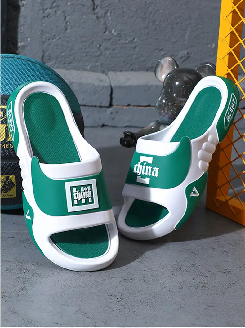 2025 NEW FS Wholesale Summer Soft Massage Bottom Outdoor Comfortable Flats PVC Mules Sport Shoes Men's Slides Slippers Sandals