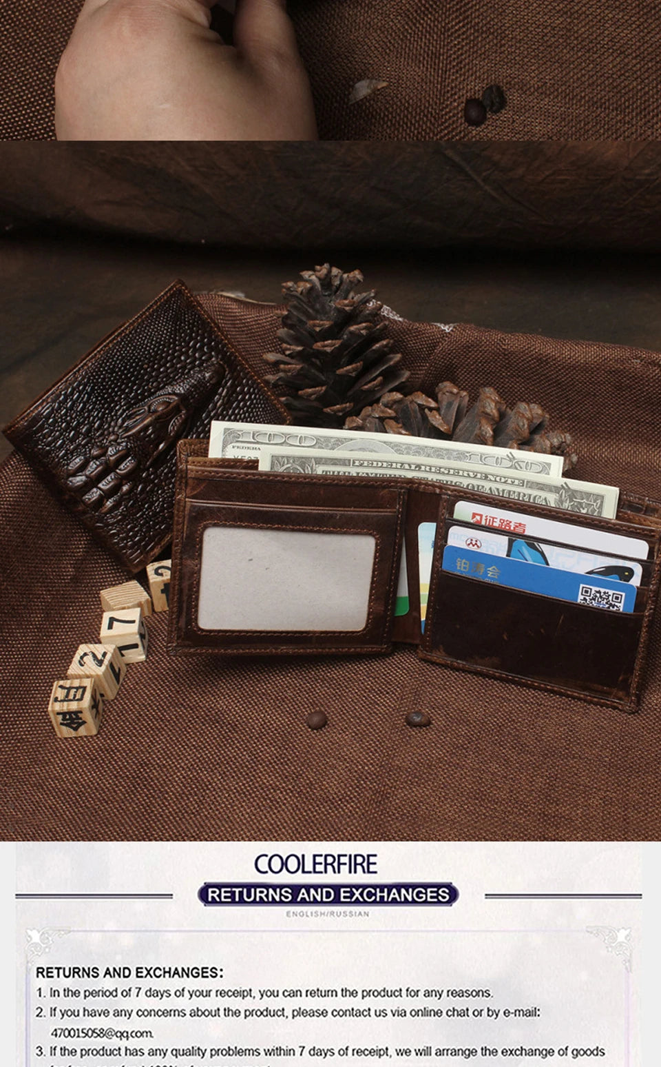 New Design Hot Short Two Fold Wallet For Men Long Luxury Genuine Leather Men's Wallets Cowskin Fashion Money Bag For Male PJ012