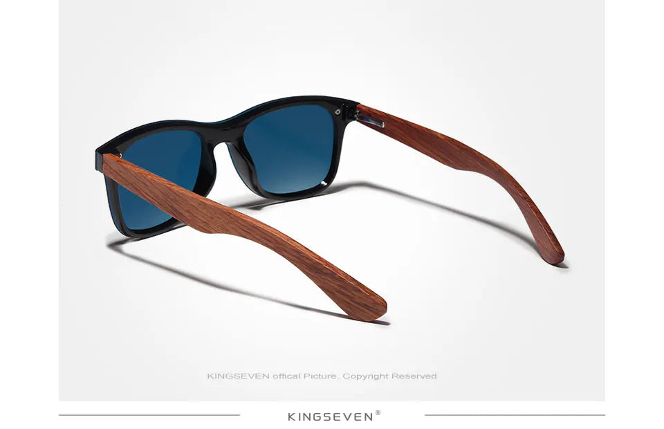 KINGSEVEN Natural Wooden Sunglasses Men Polarized Fashion Sun Glasses Original Eye Protection Eyewear Oculos De Sol Masculino