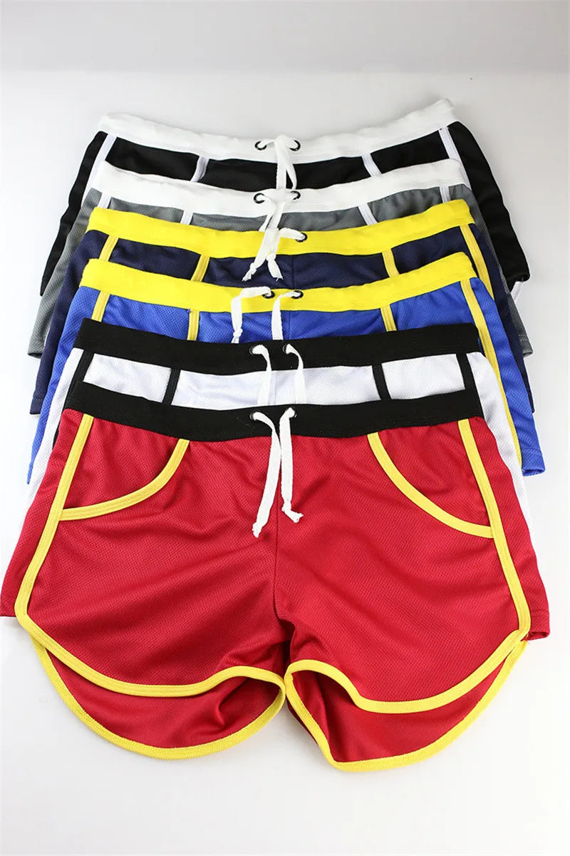 Fashion Men's Shorts Casual Short Pants For Men Summer Solid Breathable Elastic Waist Man Shorts Beach Wear Male