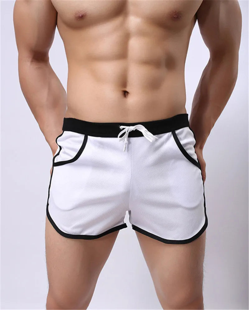 Fashion Men's Shorts Casual Short Pants For Men Summer Solid Breathable Elastic Waist Man Shorts Beach Wear Male