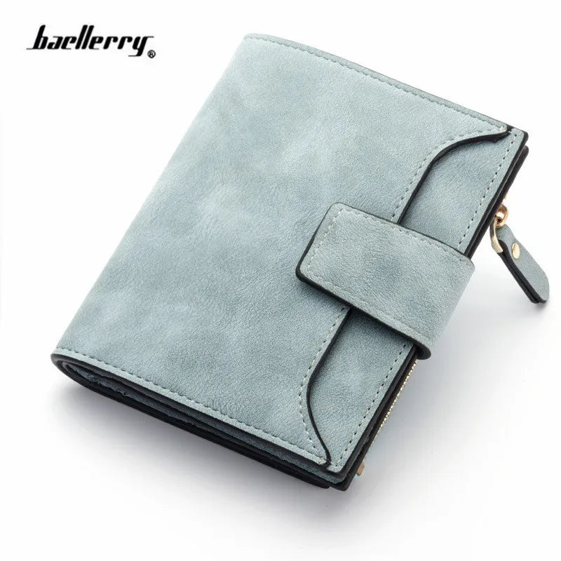2025 Leather Women Wallet Hasp Small and Slim Coin Pocket Purse Women Wallets Cards Holders Luxury Brand Wallets Designer Purse