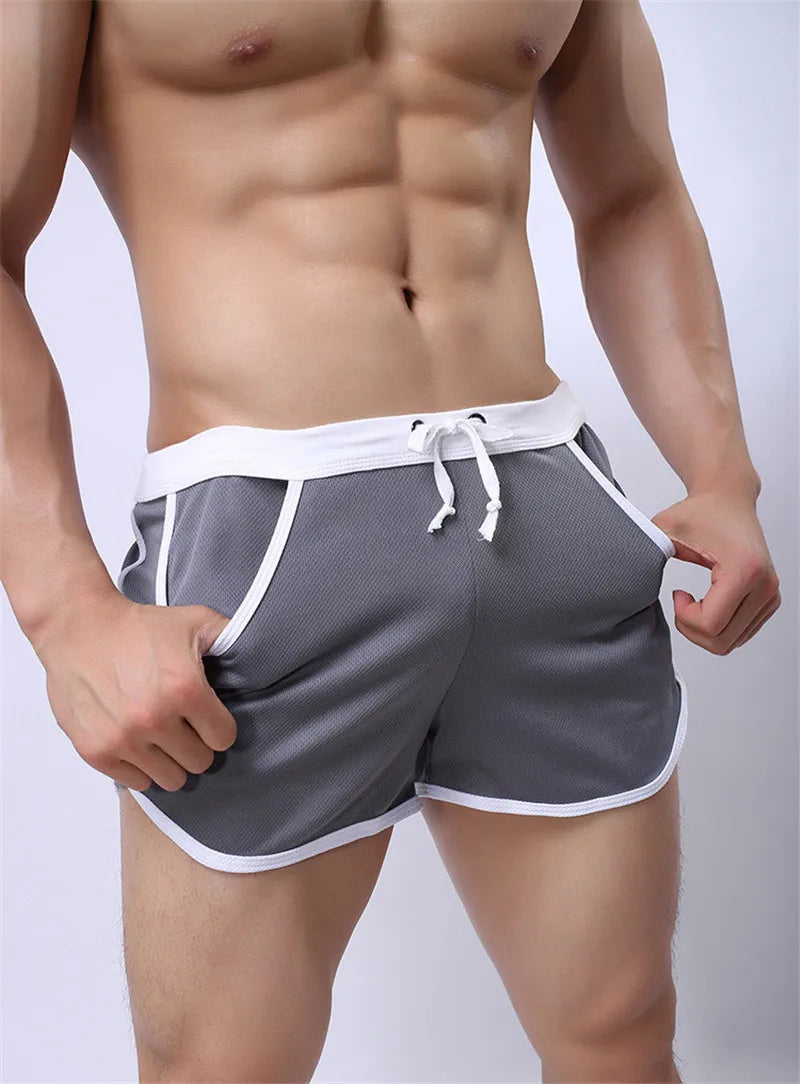 Fashion Men's Shorts Casual Short Pants For Men Summer Solid Breathable Elastic Waist Man Shorts Beach Wear Male