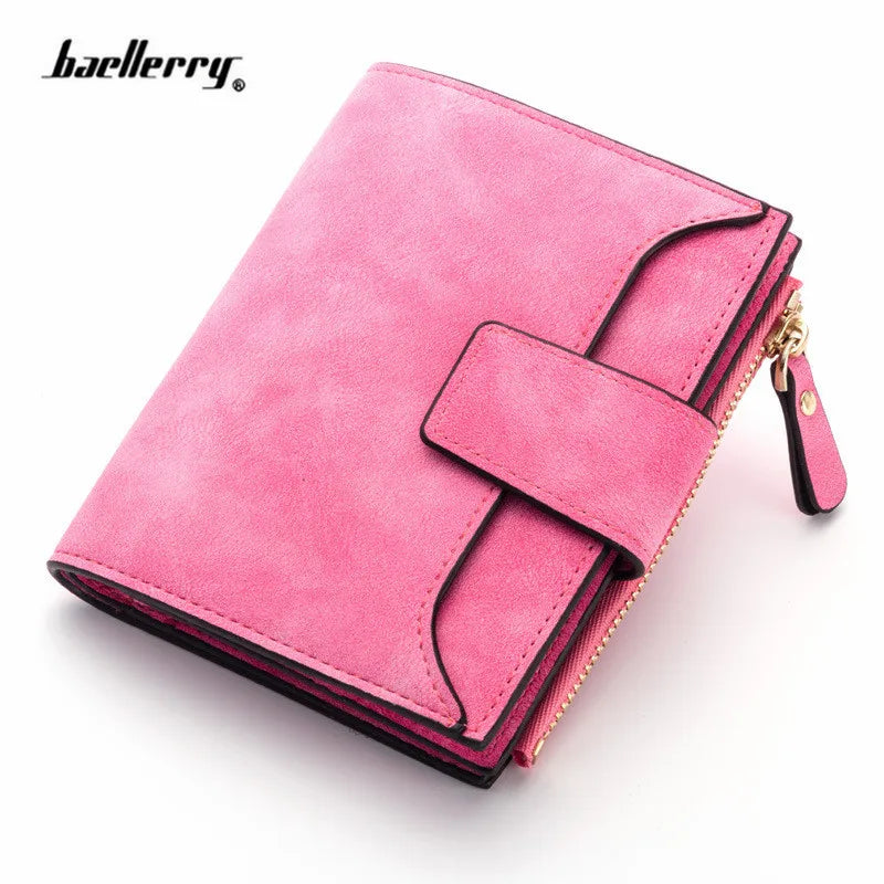 2025 Leather Women Wallet Hasp Small and Slim Coin Pocket Purse Women Wallets Cards Holders Luxury Brand Wallets Designer Purse