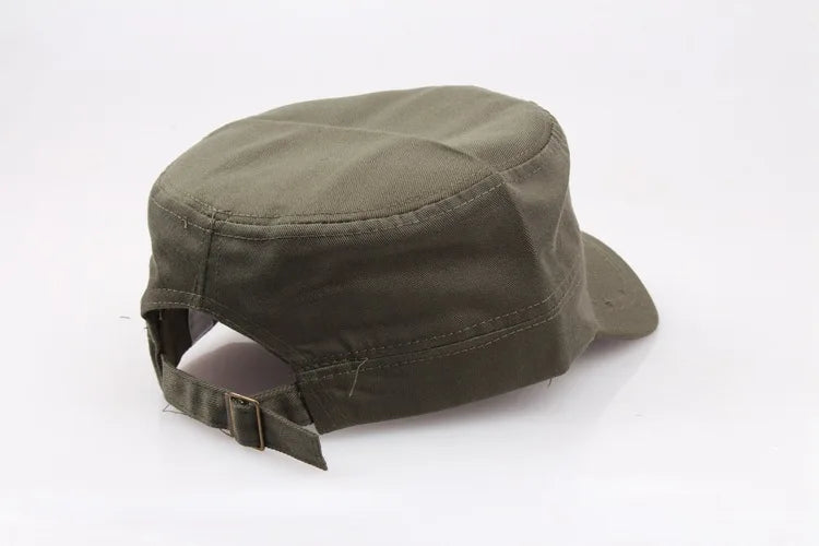 men women casual hat cap summer flat top military army caps cadet hats for male female