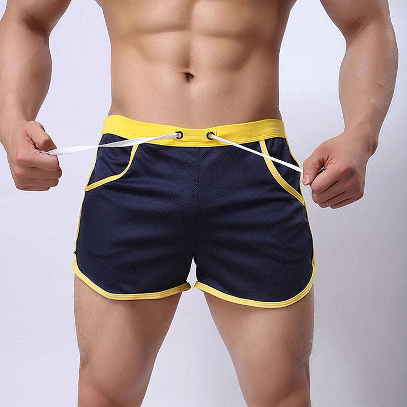 Fashion Men's Shorts Casual Short Pants For Men Summer Solid Breathable Elastic Waist Man Shorts Beach Wear Male