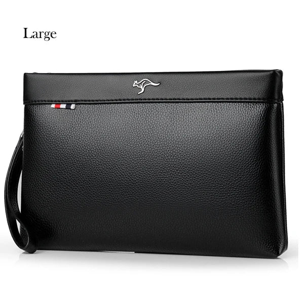 Luxury Brand Business Men Wallet Leather Man Clutch Bag Coins Pocket Purse Casual Envelope Long Wallets Male Handy Bag For IPAD