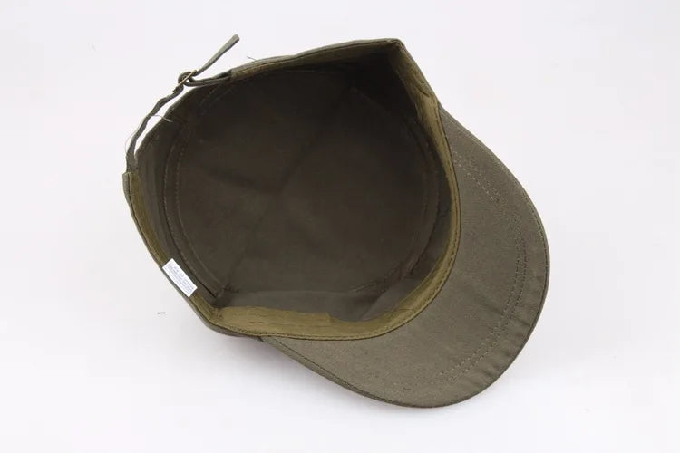 men women casual hat cap summer flat top military army caps cadet hats for male female