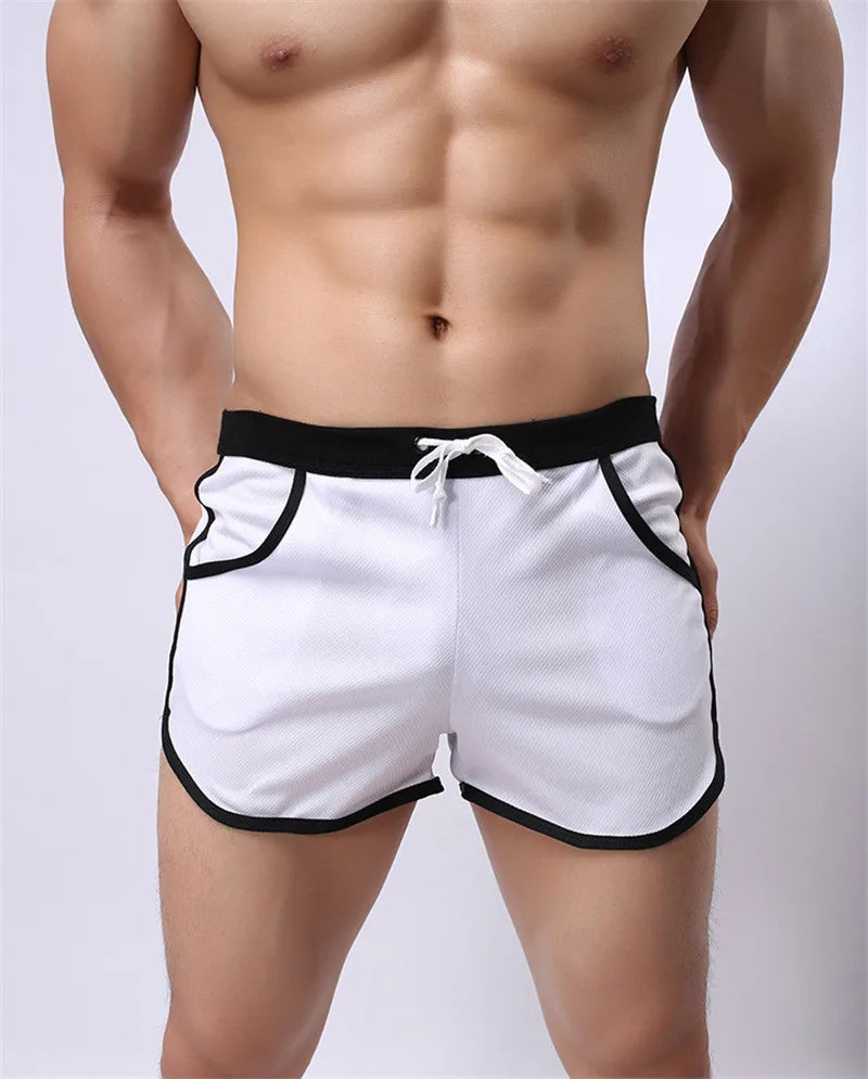 Fashion Men's Shorts Casual Short Pants For Men Summer Solid Breathable Elastic Waist Man Shorts Beach Wear Male
