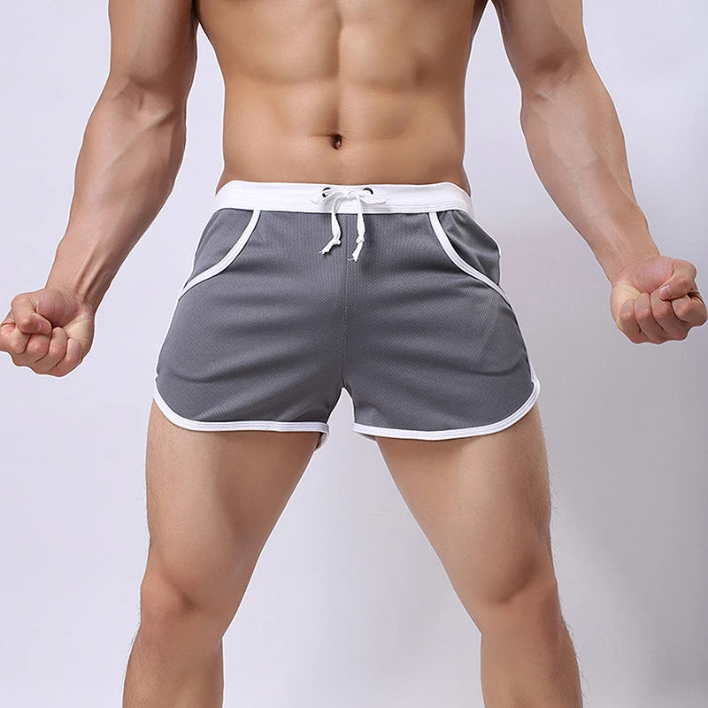 Fashion Men's Shorts Casual Short Pants For Men Summer Solid Breathable Elastic Waist Man Shorts Beach Wear Male
