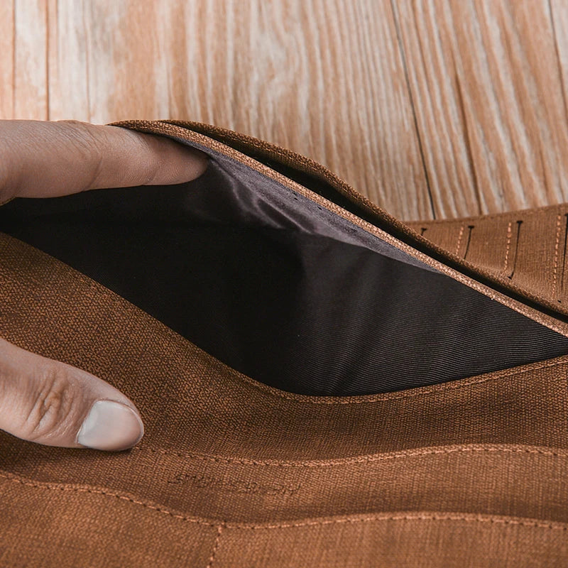 Hot Sale Soft Leather Thin Wallet For Men Long Man Purse Slim Men's Card Holder 4 Colors