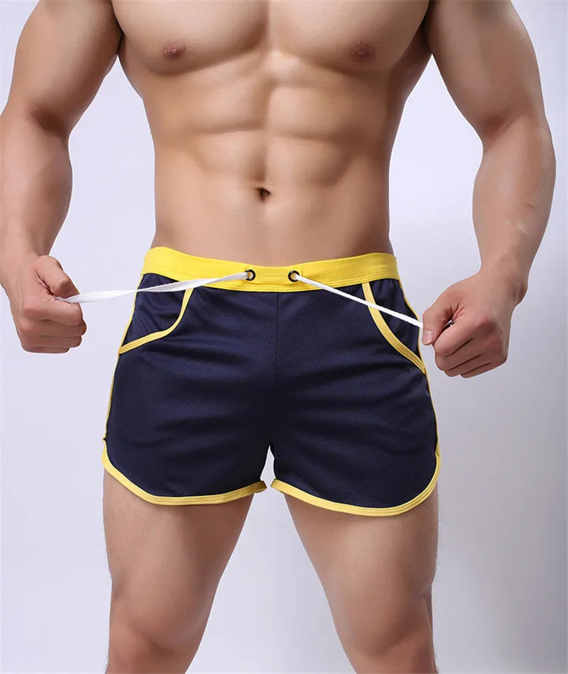 Fashion Men's Shorts Casual Short Pants For Men Summer Solid Breathable Elastic Waist Man Shorts Beach Wear Male