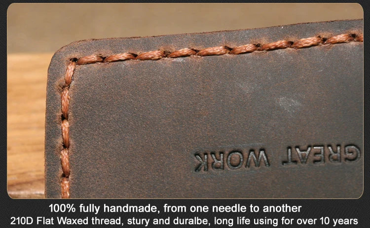 The Secret Life Of Walter Mitty Vintage Leather Men Wallet Genuine leather Wallet Men Purse Handmade male Wallet Money holder