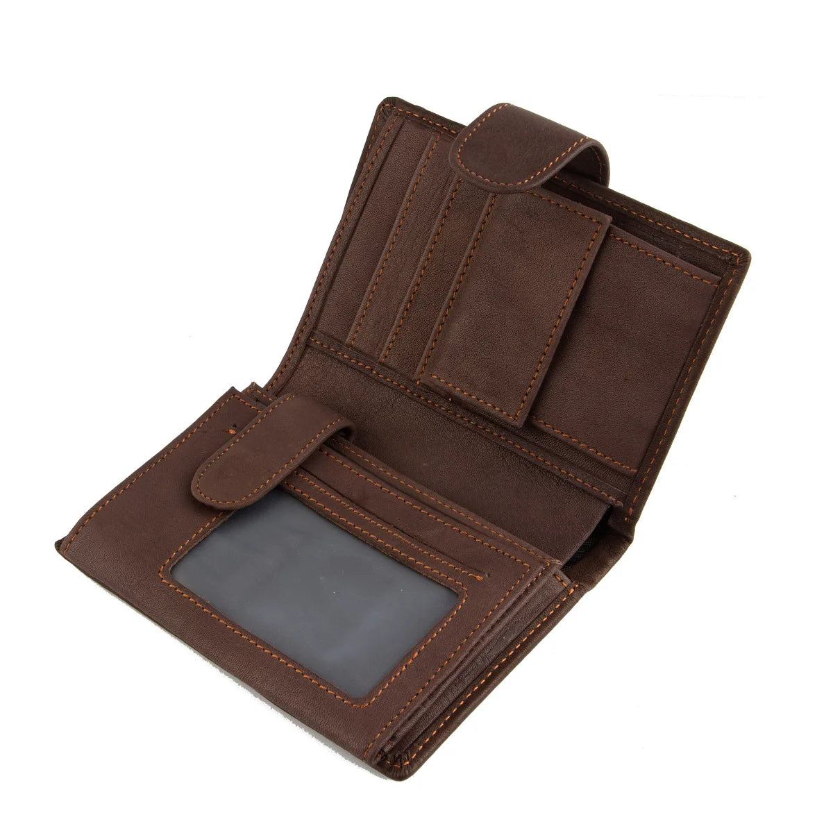 2022 New Leather Men Wallets Genuine Cow Leather 14 Card Holders Short Men Purse High Quality Male Wallet Can be Used Forever